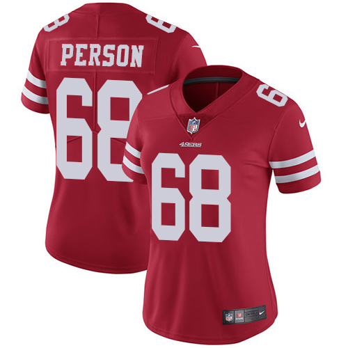 San Francisco 49ers Limited Red Women Mike Person Home NFL Jersey #68 Vapor Untouchable->youth nfl jersey->Youth Jersey